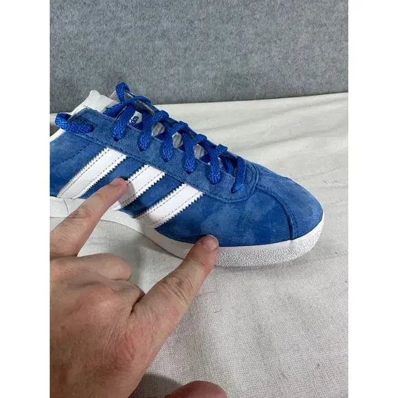 Adidas Gazelle 85 Men’s sz 9.5 Blue Bird Cloud White Mens Athletic Sneaker 2022